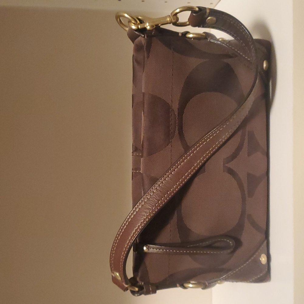 Coach Handbag Chocolate Brown
